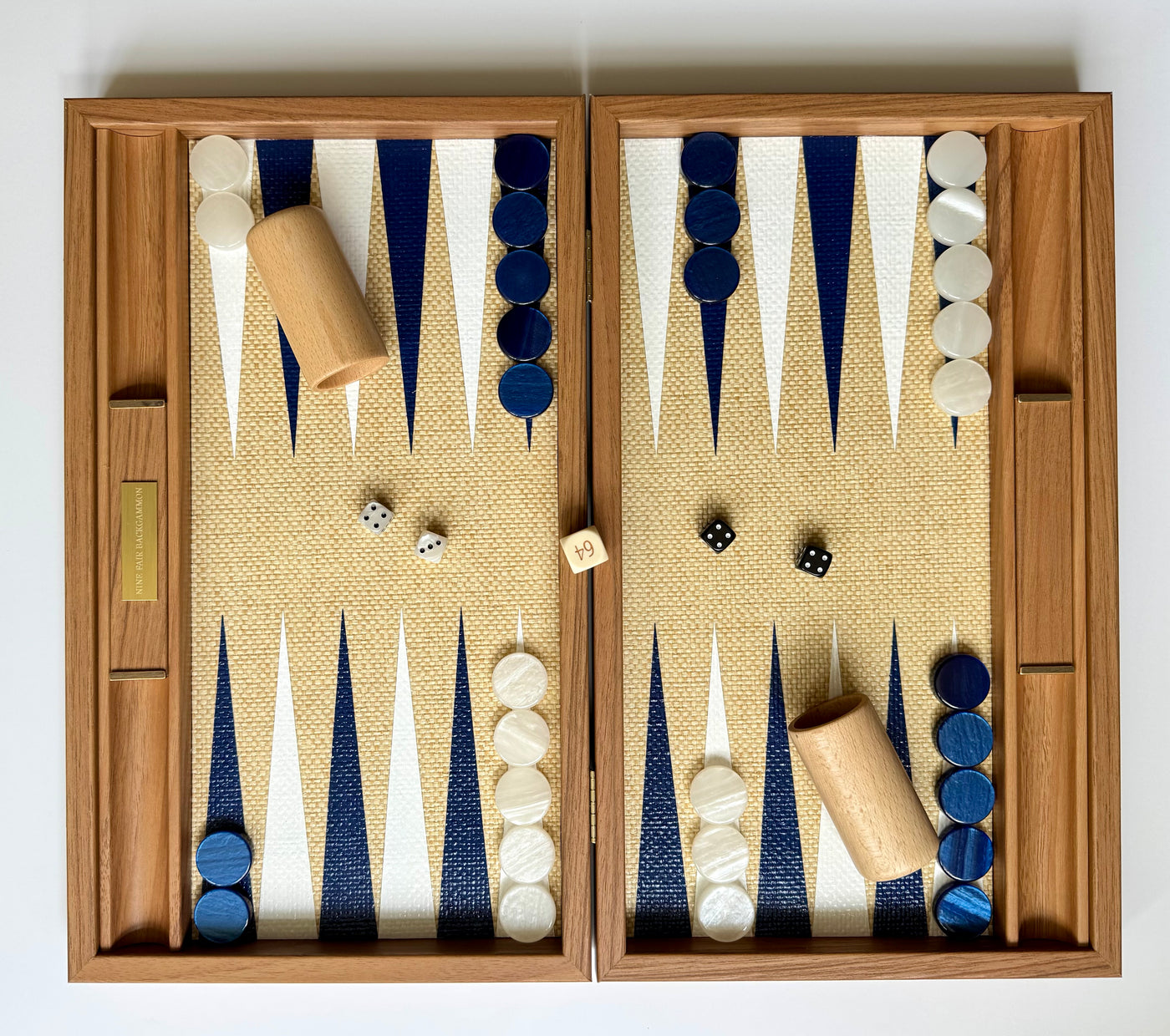Petite Walnut Backgammon Board