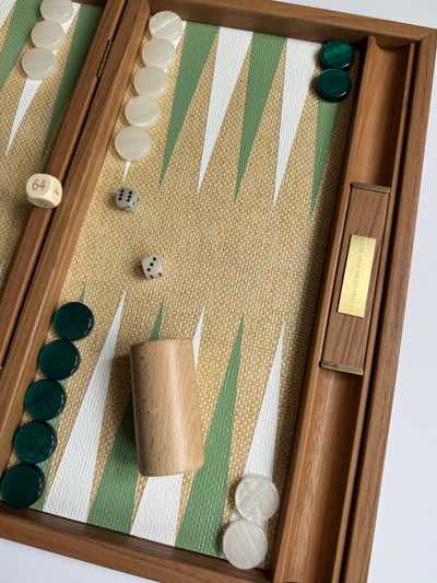 Petite Walnut Backgammon Board