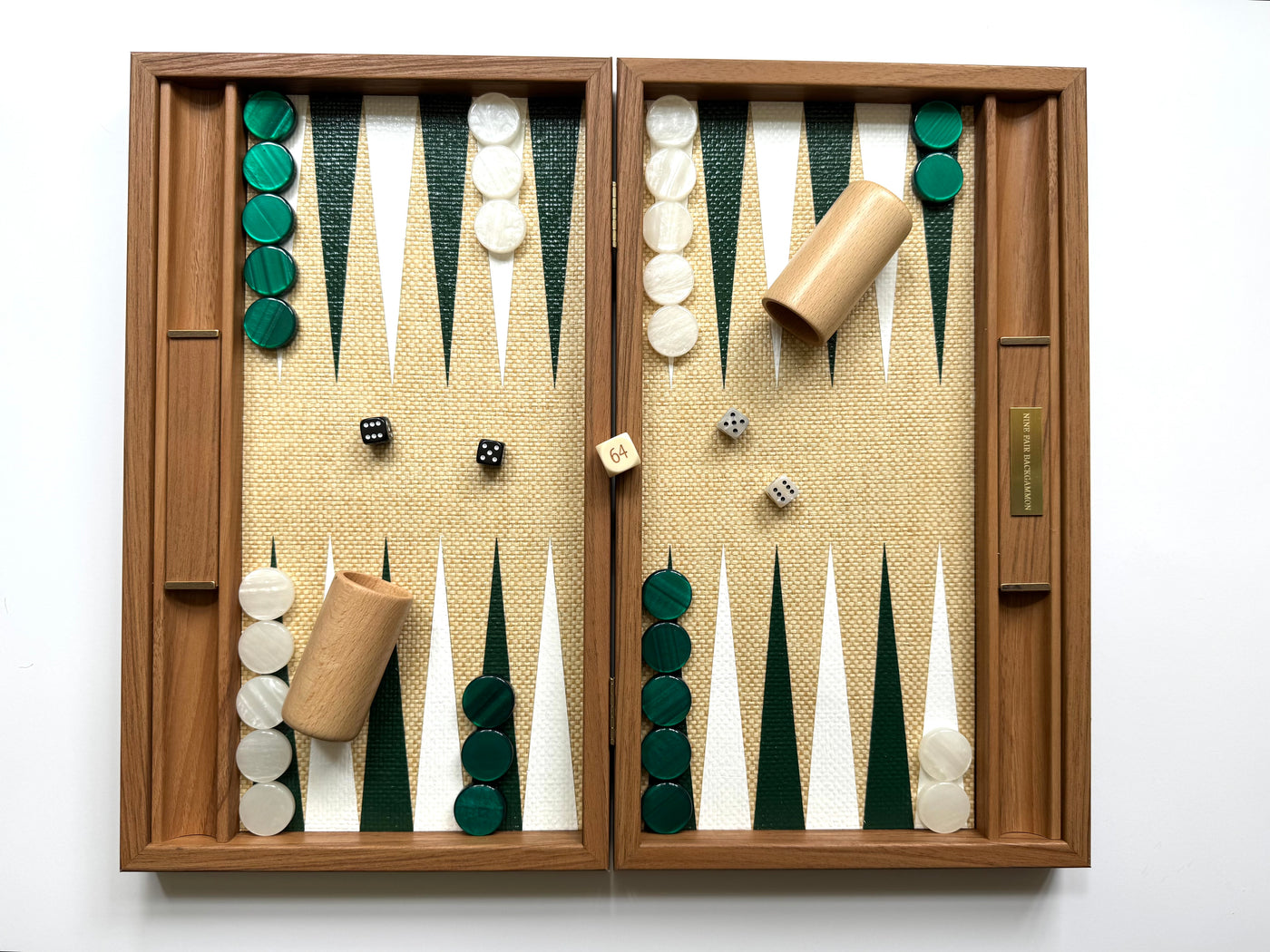 Petite Walnut Backgammon Board